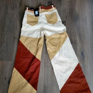 Multicolored cargo pants.  Never worn tags attached.  Size 5